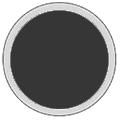 Abbildung 2: FEP oder PFA ummantelter O-Ring Querschnitt mit schwarzem FPM / FKM Vollkern